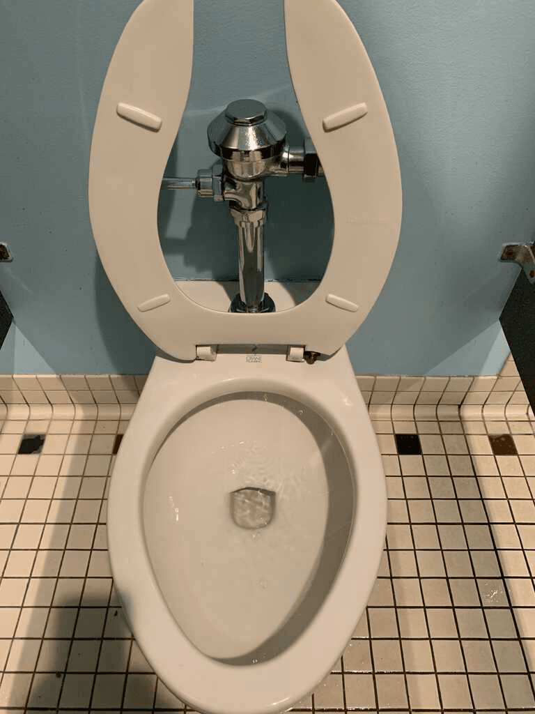 Sanitized commercial restroom after Fresh Cleaning Place