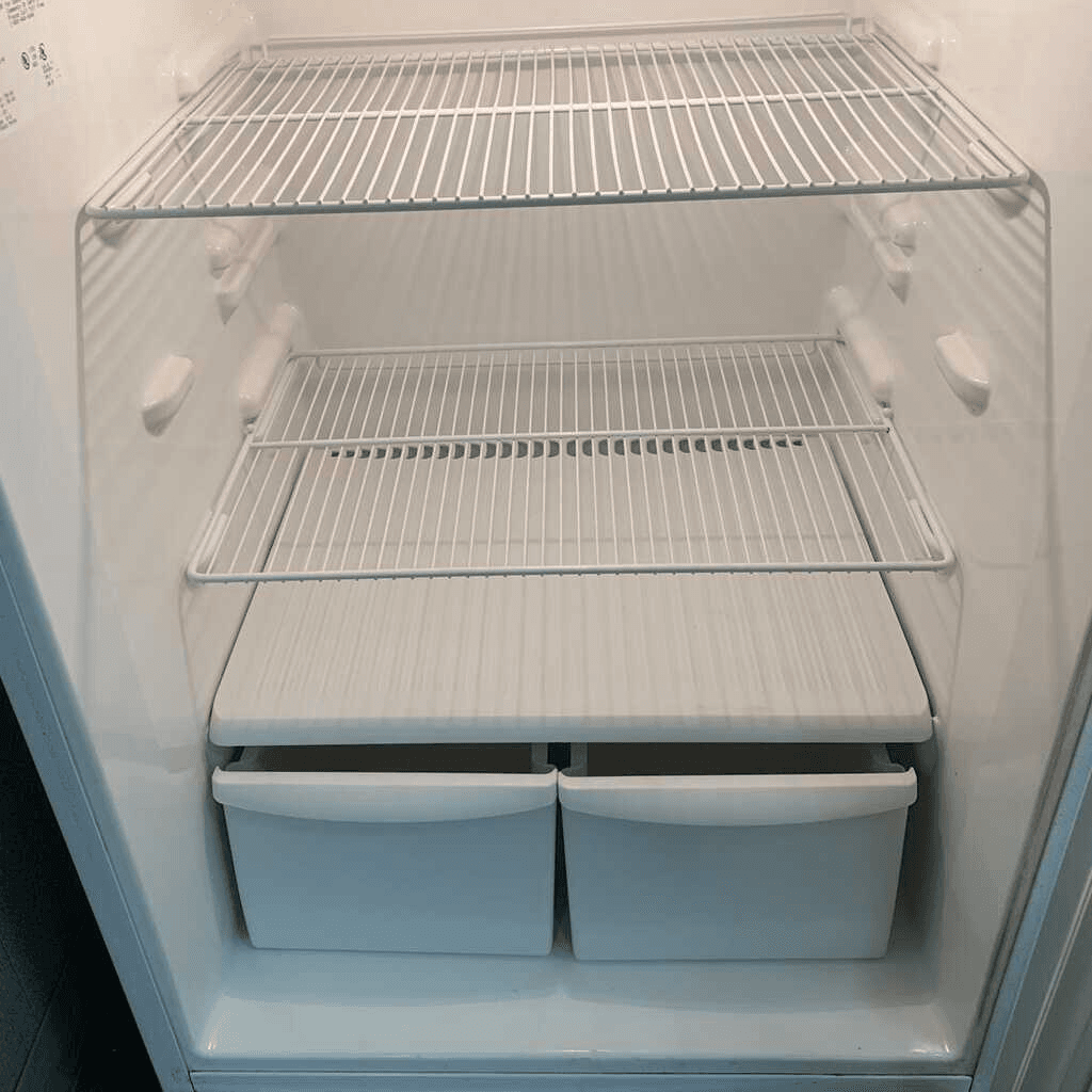 Spotless refrigerator after house cleaning