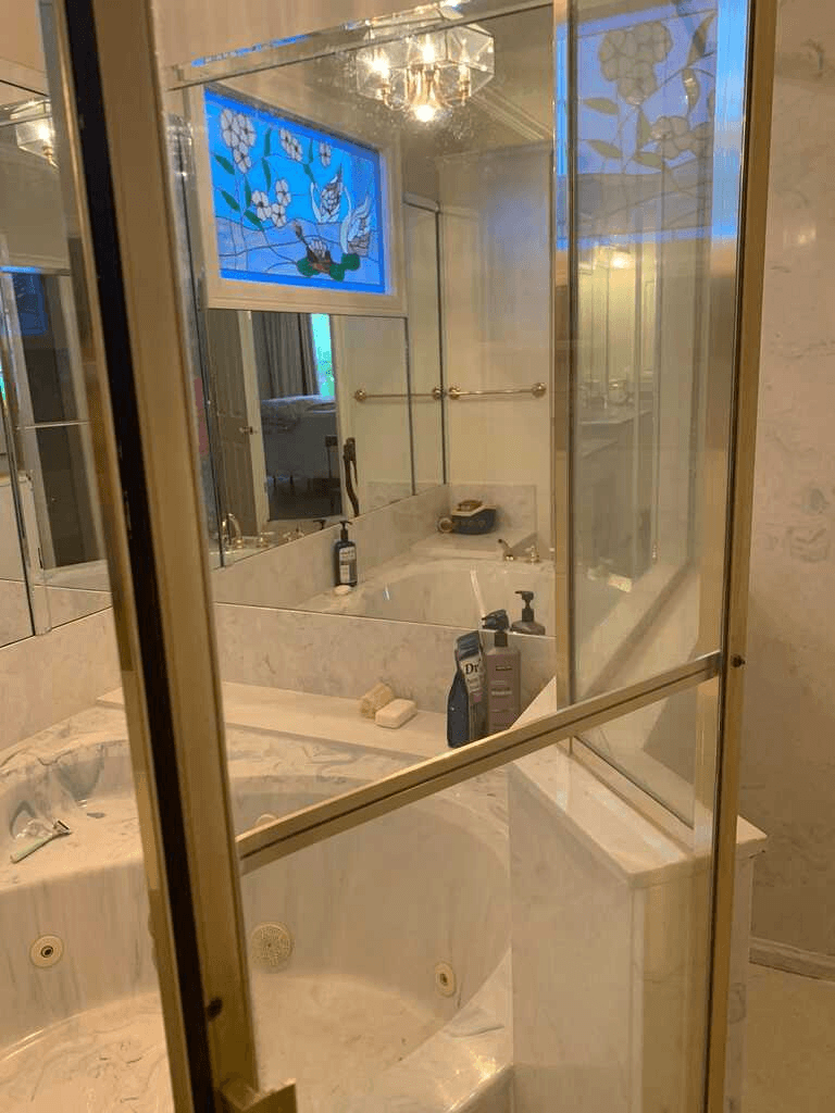 Luxury bathroom after professional house cleaning in Hales Corners WI