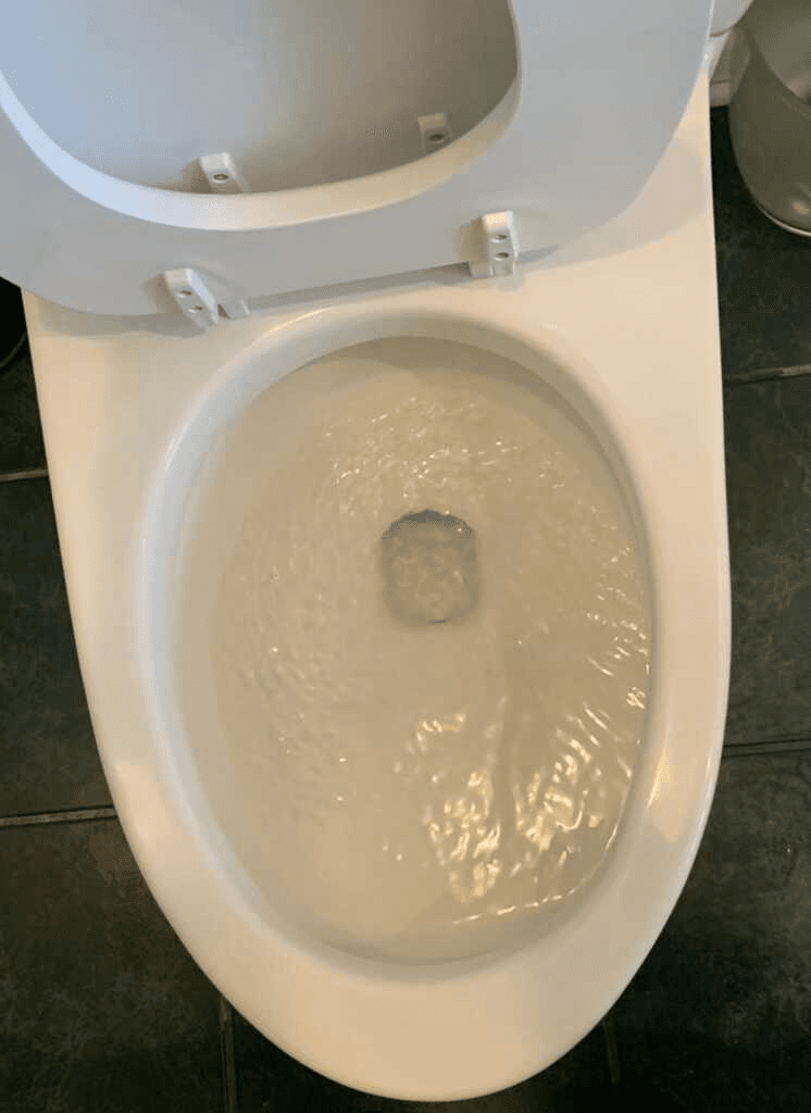 Clean toilet after bathroom deep clean