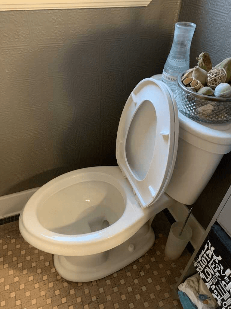 Spotless bathroom after professional cleaning